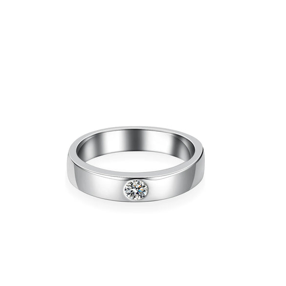 Wholesale 925 Silver Moissanite Ring Geometric Style For Men