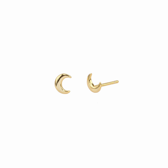 Wholesale Silver 925 Moon Style Earrings With Electroplating Treatment For Women