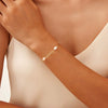 Wholesale Silver Natural Pearl Minimalist Women's Bracelet