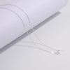 Wholesale Silver Necklace Chopin Chain 925 Silver Geometric Electroplated Simple Style Unisex