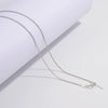 Wholesale Silver Necklace Chopin Chain 925 Silver Geometric Electroplated Simple Style Unisex