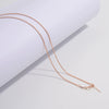 Wholesale Silver Necklace Chopin Chain 925 Silver Geometric Electroplated Simple Style Unisex