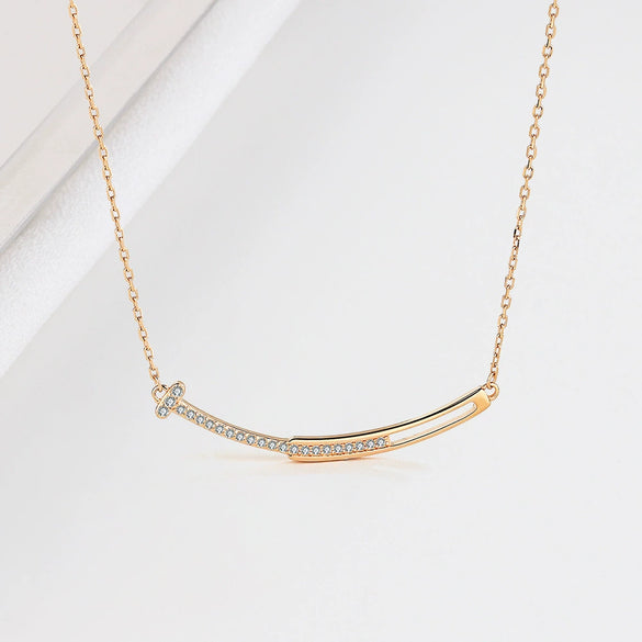 Wholesale 925 Silver Necklace Geometric Simple Women's Fashion Accessories