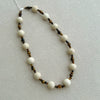Wholesale Silver Necklace Retro Style Geometric Beaded Natural Tiger Eye Stone Jewelry For Women