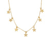 Wholesale Silver Necklace 925 Sterling Silver Women's Fashion Fivepointed Star Cross Chain Electroplated