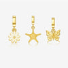 Wholesale 925 Silver Necklace With Butterfly And Five Pointed Star Pendant Electroplated 18K Gold Personality Niche Design