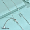 Wholesale Silver Necklace With Geometric Design And Electroplating Chain Accessories For Women