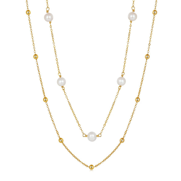 Wholesale Silver Necklace With Geometric Design And Electroplating Treatment Fresh Style
