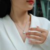 Wholesale 925 Silver Necklace With Geometric Moissanite Pendant And Cross Chain