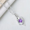 Wholesale Silver Necklace With Heart Pendant And Electroplating Treatment
