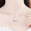 Wholesale Silver Necklace With 925 Sterling Silver Pendant Pt950 Gold Plated Featuring Letters Numbers Text Pattern Electroplated For Women