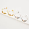Wholesale 925 Silver Needle Earrings With Colorful Zircon Animal Zodiac Pattern Electroplated Platinum Or 18K Gold