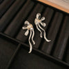 Wholesale Silver Needle Geometric Twist Diecast Metal Earrings For Women With Electroplating Treatment