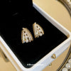 Wholesale Silver Needle Imitation Pearl Zircon Lace Earrings With Flower Design Light Luxury Women's Earrings