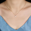 Wholesale 925 Silver Opal Fashion Necklace With Geometric Design And Electroplating Treatment For Women