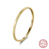 Wholesale 925 Silver Plain Ring With Geometric Style And Electroplating