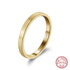 Wholesale 925 Silver Plain Ring With Geometric Style And Electroplating