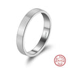 Wholesale 925 Silver Plain Ring With Geometric Style And Electroplating