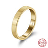 Wholesale 925 Silver Plain Ring With Geometric Style And Electroplating