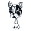 Wholesale 925 Silver Plated Cute Dog Paw String Decoration With Dripping Oil Treatment And Original Design