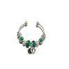 Wholesale Silver Plated Electroplated Clover And Ocean Heart Bracelet For Women Light Luxury Retro Style