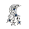 Wholesale Silver Plated Electroplated Planet Beads Star Picking Pendant Bracelet Necklace For Women