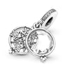 Wholesale Silver Plated Electroplated Planet Beads Star Picking Pendant Bracelet Necklace For Women