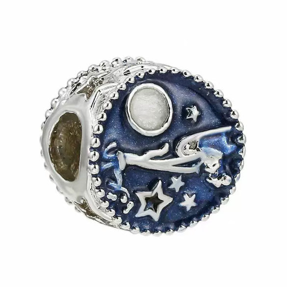 Wholesale Silver Plated Electroplated Planet Beads Star Picking Pendant Bracelet Necklace For Women