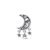 Wholesale Silver Plated Electroplated Planet Beads Star Picking Pendant Bracelet Necklace For Women