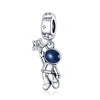 Wholesale Silver Plated Electroplated Planet Beads Star Picking Pendant Bracelet Necklace For Women