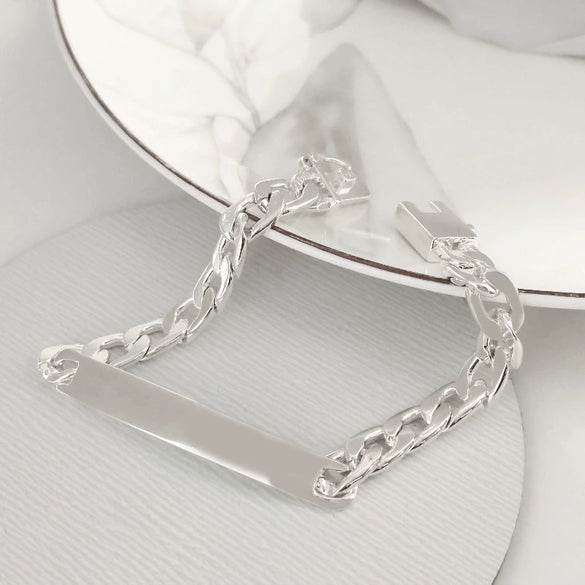 Wholesale Silver Plated Unisex Geometric Pattern Bracelet Made Of Mixed Material