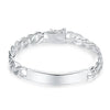 Wholesale Silver Plated Unisex Geometric Pattern Bracelet Made Of Mixed Material