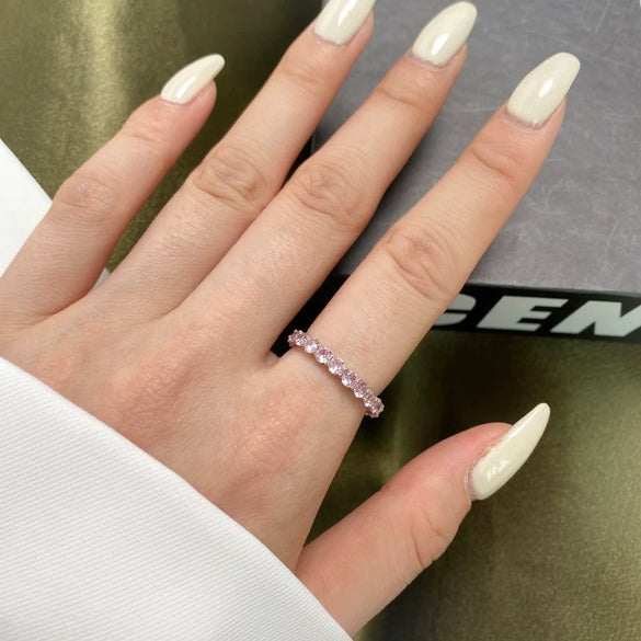 Wholesale Silver Ring Light Luxury Geometric Design Electroplated For Women