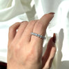 Wholesale Silver Ring Light Luxury Geometric Design Electroplated For Women
