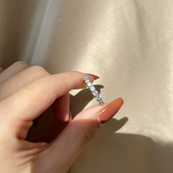 Wholesale Silver Ring Light Luxury Geometric Design Electroplated For Women