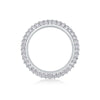 Wholesale 925 Silver Ring Set With Diamonds Geometric Style For Women