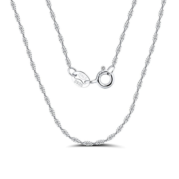 Wholesale Silver 925 Silver O Word Chain Jewelry With Cartoon Style And Electroplating Processing For Unisex
