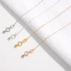 Wholesale 925 Silver Simple Geometric Ochain Clavicle Chain For Women With Electroplating