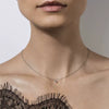 Wholesale 925 Silver Single Zirconium Lady Necklace With Geometric Design And Elegant Style