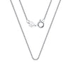 Wholesale Silver 925 Sterling Silver Necklace With 10Mm Box Chain Plain Single Chain Pendant Geometric Style Factory Outlet