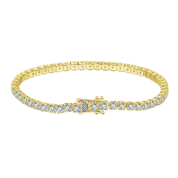 Wholesale Silver 925 Sterling Silver Women's Geometric Bracelet With Electroplating