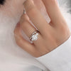 Wholesale 925 Silver Ushaped Artistic Women's Ring With Electroplating