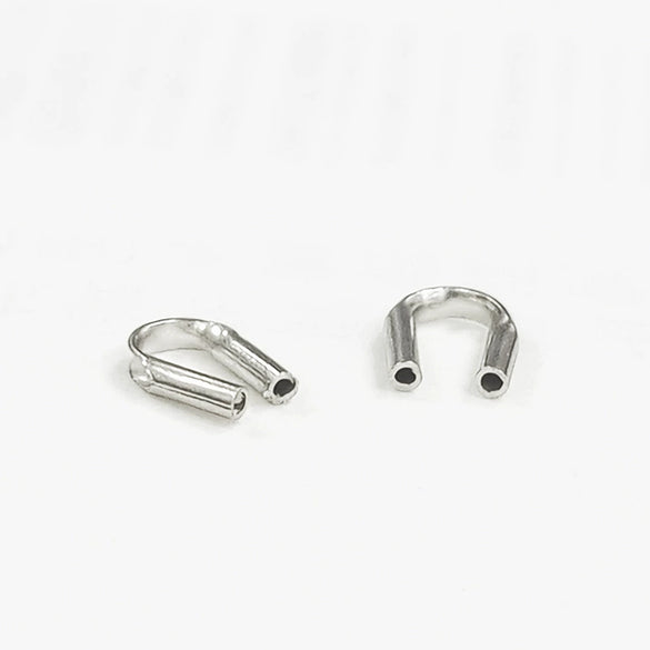 Wholesale Silver Ushaped Buckle Beaded Coil Bracelet And Necklace Accessories Electroplated Minimalist Style