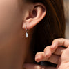 Wholesale 925 Silver Water Drops Full Diamond Earrings For Women With Electroplating Elegant And Minimalist Style