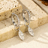 Wholesale 925 Silver Water Drops Full Diamond Earrings For Women With Electroplating Elegant And Minimalist Style
