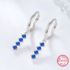 Wholesale 925 Silver Women's Colorful Dopamine Earrings With Geometric Design And Electroplating Process