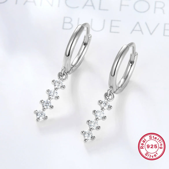 Wholesale 925 Silver Women's Colorful Dopamine Earrings With Geometric Design And Electroplating Process
