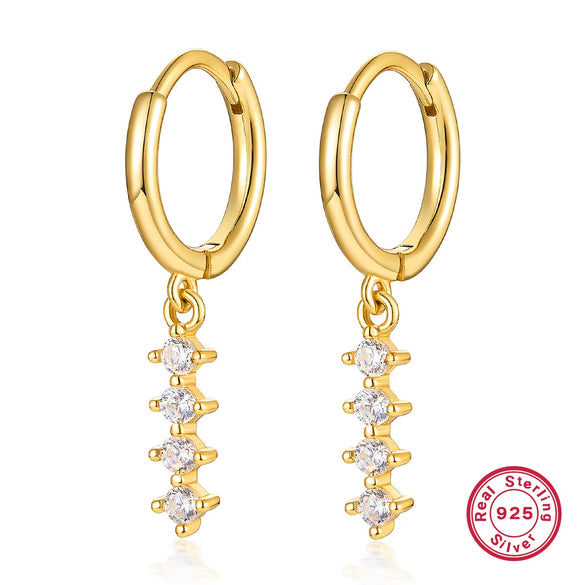 Wholesale 925 Silver Women's Colorful Dopamine Earrings With Geometric Design And Electroplating Process