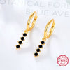 Wholesale 925 Silver Women's Colorful Dopamine Earrings With Geometric Design And Electroplating Process