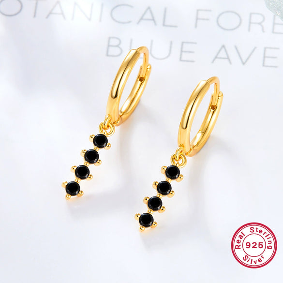 Wholesale 925 Silver Women's Colorful Dopamine Earrings With Geometric Design And Electroplating Process